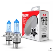 Seger H4 12V 60/55W Xenon White Ultra (4.000K Beyaz Işık) (P43 Tırnaklı) - 1