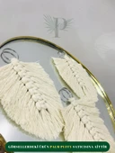 PALM WORKSHOP KREM RENK MAKROME ANAHTARLIK (25 ADET) - 1