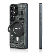 Galaxy S25 Ultra Kılıf M-safe Şarj Özellikli Youngkit 360° Standlı Technology Serisi Kapak - 2
