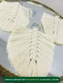 PALM WORKSHOP KREM RENK MAKROME ANAHTARLIK (25 ADET) - 3