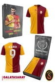 Galatasaray Orijinal Lisanslı İcardi Taraftar T-Shirt Metin Oktay Baskılı Hediyelik Ahşap Kutulu - 1