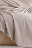 Upstyle Ecocel Pike Örtü Çift Kişilik 200x230cm Karde Vizon Gri - 2