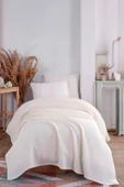 Upstyle Ecocel Pike Örtü Tek Kişilik 160x230cm Karde Krem - 1