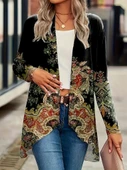 Kadın Uzun Kollu önü Açık Desenli şardonlu Dalgıç Ceket - 3