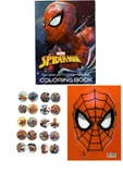 4'lü Brawll Stars Karakter Robloox  Minecrafft Spidermen Boyama kitabı seti(boyama, sticker, arka kapak mask - 6