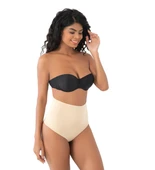 Kadın Lazer Kesim Yüksek Bel Seamless Dikişsiz Kadın Toparlayıcı String Tanga Külot Korse - 4