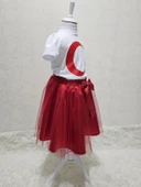 Ay Yıldızlı Tişört Kırmızı Tütü Etek Takım - 3
