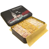 Karışık Çifte Kavrulmuş Antep Fıstıklı Lokum 500 Gr - 1