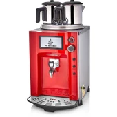 Remta Premium Jumbo Çift Demlikli Çay Kazanı Kırmızı - 1