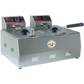 Üret Çelik Fritöz - 5+5 Litre - 1
