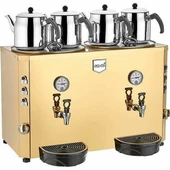 Remta Dört Demlikli Çay Kazanı 23+23 Litre (Elektrikli+Şamandıralı) - 1