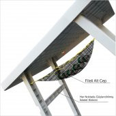 Yanı Altı Cepli Sepetli Zulalı Piknik Kamp Piknikçi Kampçı Balıkçı Bahçe Çardak Masası Sehpası - 1