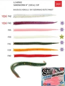 Lrf Silikonu Luckyjohn Sandworm 10Cm Kokulu 15’Li Pk Renk:F29n thumbnail 2
