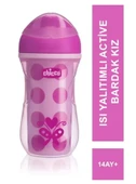 Chicco Isı Yalıtımlı Active Bardak 14 Ay+ 266 ml - Pink thumbnail 1