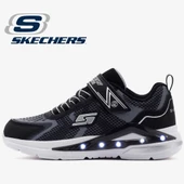Skechers Tri-namics 401660L Ortopedik Işıklı Çocuk Spor Ayakkabı thumbnail 1