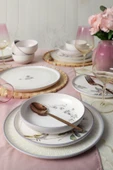 Keramika Purple Bloom Nordıc Yemek Takımı 24 Parça 6 Kişilik 22431-32 thumbnail 3