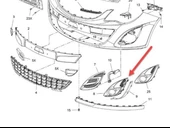 Opel Corsa Ön Tampon Sis Bakaliti Sağ (2011-2015) 13344799 7602061B 1.2, 1.4, 1.3 CDTI thumbnail 2