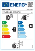 195/60R16C 99/97H ContiVanContact 100 6PR - 2