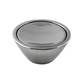 Delta Düğme Krom Mobilya Mutfak Dolap Dolabı Çekmece Kulpu Kulbu Plastik Gümüş Tek Vidalı Kulp thumbnail 4