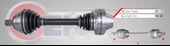 KOMPLE AKS SOL SAG ON  AMAROK 2.0 TDI UZUNLUK 465.96mm 2010- thumbnail 1