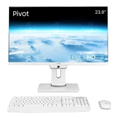 Turbox TAx1629 i7 14700 16GB DDR4 256GB M.2 NVMe 23.8 inç FHD Pivot BTH Webcam WiFi All in One PC - 1