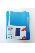 Noki Eco Telli Dosya Plastik Mavi 150 Adet (3 Paket) - 1