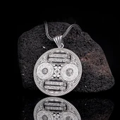 AYETEL KÜRSİ NAS FELAK İNŞİRAH SURELERİ MODEL MADALYON GÜMÜŞ KOLYE thumbnail 1