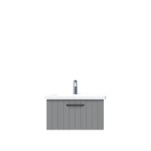 D10 Next Lavabo Dolabı Tezgah Altı 1 Çekmeceli 65 cm Gri Lake - 1