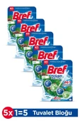 Bref Wc Power Aktiv Tekli Paket Katı Tuvalet Bloğu Çam 5'Li Set - 1