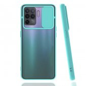Oppo Reno 5 Lite Kılıf Zore Lensi Sürgülü Kamera Koruyucu Kılıf - 4