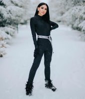 Kadın İçi Polarlı Kışlık Tulum - 1