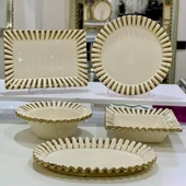 Aymet Aym-9924 5 Lı Seramık Servıs Set - 1