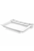 Güral Porselen Milano 5 Bölmeli Servis Tabldot Tabak 37*26CM 1 Adet - 1