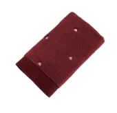 Hobby Lubow Love Fuşya Pudra Nakışlı 50x90 6lı Havlu Seti - 1