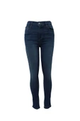 Kadın Yüksek Bel Dar Paça Skinny Fit Likralı Mavi Jean Pantolon - 3