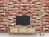 Doğal Turuncu Taş Duvar Temalı Duvar Kağıdı thumbnail 3