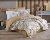 Hobby Çift Kişilik Ranforce Nevresim Takımı Irma Bej - 1