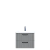 D10 Next Lavabo Dolabı Tezgah Altı 2 Çekmeceli 65 cm Gri Lake - 1