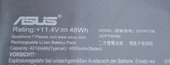 B31N1726 ASUS ORJİNAL BATARYA (ASUS  LAPTOPTAN ÇIKMA ORJİNAL Batarya ) - 3