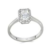 Altın Baget Taşlı Yüzük T074261 - 1