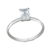 Altın Tektaş Baget Yüzük T074255 - 1