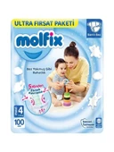 Molfix 4 Numara Maxi 100'lü Bebek Bezi - 1