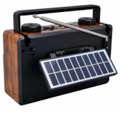 Concord FP-2382S Solar Güneş Enerji Panelli Nostaljik Radyo Bluetooth Hoparlör thumbnail 4