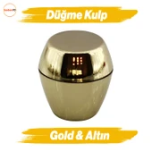 Merkür Düğme Gold Mobilya Mutfak Dolap Dolabı Çekmece Kulpu Kulbu Plastik Altın Tek Vidalı Kulp thumbnail 1