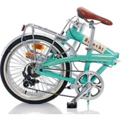 BIANCHI FOLDING NEW VINTAGE KATLANIR BİSİKLET 290H 20 JANT 7 VİTES CELESTE KREM CK16 GLOSSY thumbnail 3