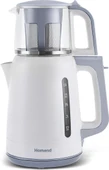 Homend 1756H 1800 W Cam Demlikli Beyaz Çay Makinesi - 5