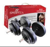 SPORTICA SR16 PLASTİK DAMBIL SET 16KG - 1