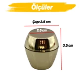 10 Adet Merkür Düğme Gold Mobilya Mutfak Dolap Dolabı Çekmece Kulpu Kulbu Altın Tek Vidalı Kulp thumbnail 2