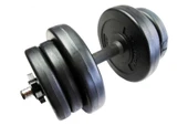 HATTRICK HDS10 DAMBIL SET PVC 10,5 KG SİYAH - 1