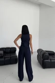 Şal Yaka Düğmeli̇ Yelek - 4